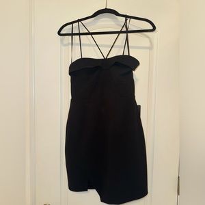 Express Black Strapless Dress